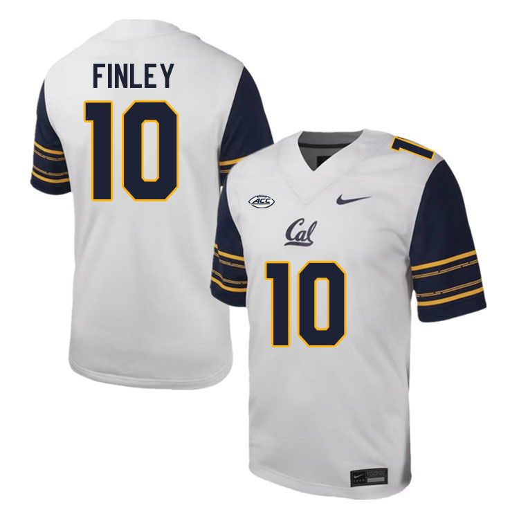 California Golden Bears #10 Ben Finley ACC Conference College Football Jerseys Stitched Sale-White